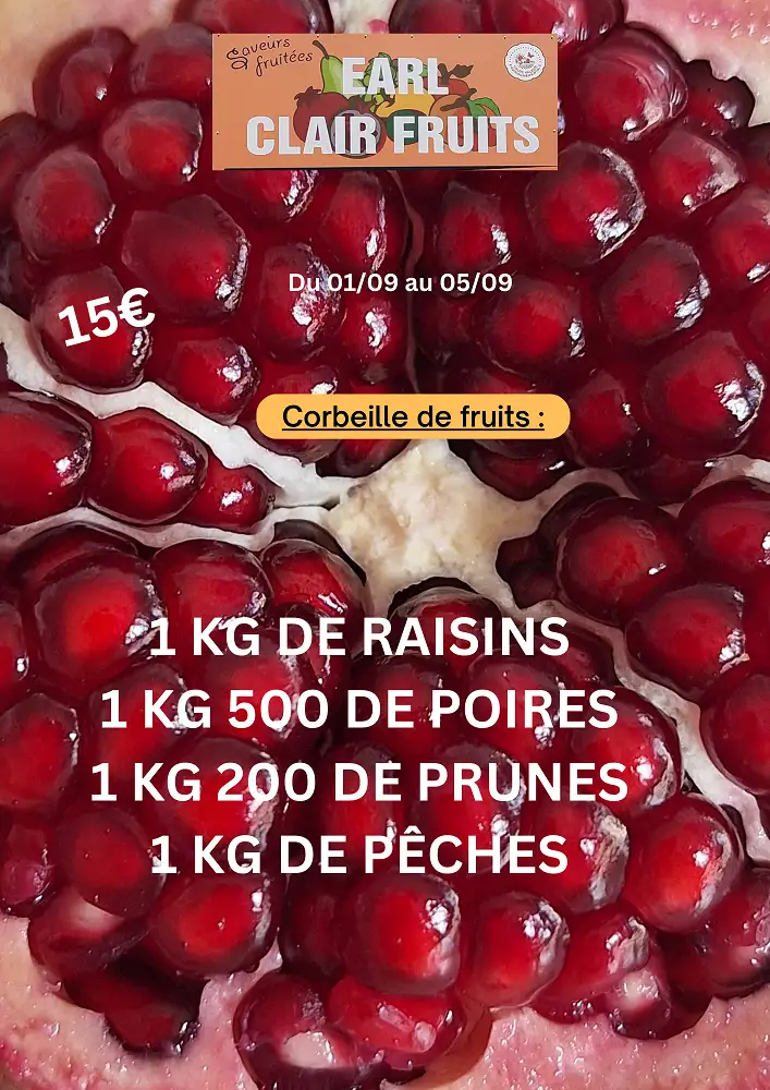 Panier de la semaine 5 fruits
