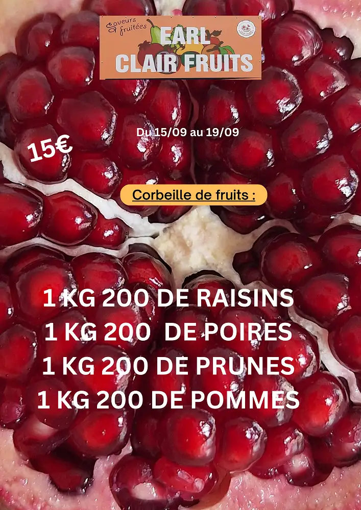 Panier de la semaine 5 fruits