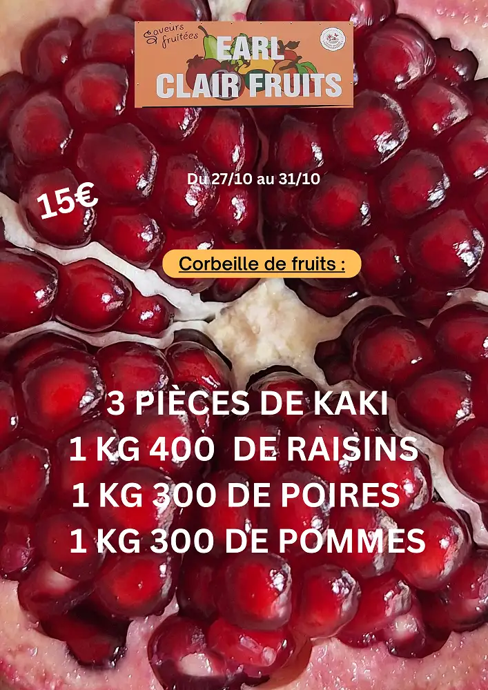 Panier de la semaine 4 fruits